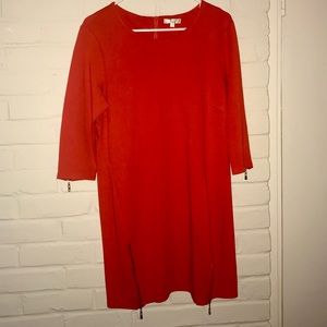 Jade by Melody Tam Zipper Dress NWT Large in Flame